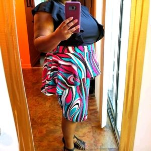FTF Peplum Pencil Skirt